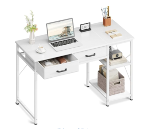 Coleshome 40 inch compact computer desk for small bedroom office