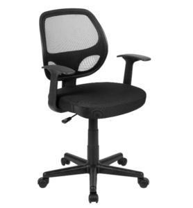 Flash Furniture mid-back mesh office chair with armrests for small desk setups