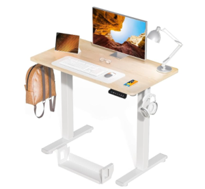 Kingant small electric standing desk 35x20 compact standing desk for small spaces