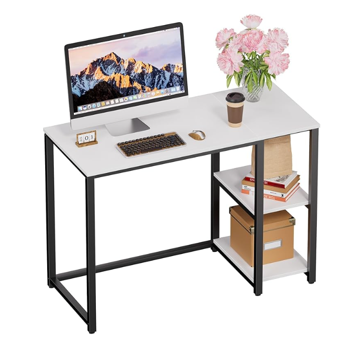 small office desk for bedroom workspace setup