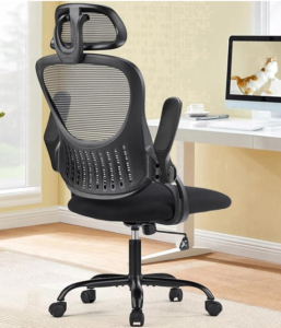Sweetcrispy Flip-Up Arms office chair for small spaces
